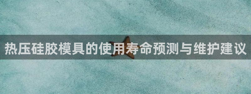 易倍网络技术有限公司：热压硅胶模具的使用寿命预测与维护建