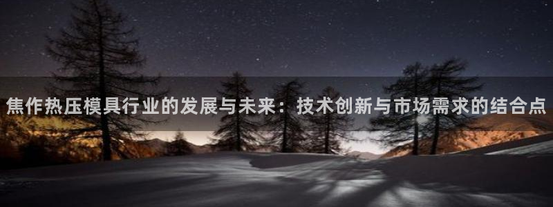 易倍下载地址：焦作热压模具行业的发展与未来：技术创新与市
