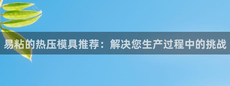 emc易倍穆里尼奥:易粘的热压模具推荐:解决您生产过程中