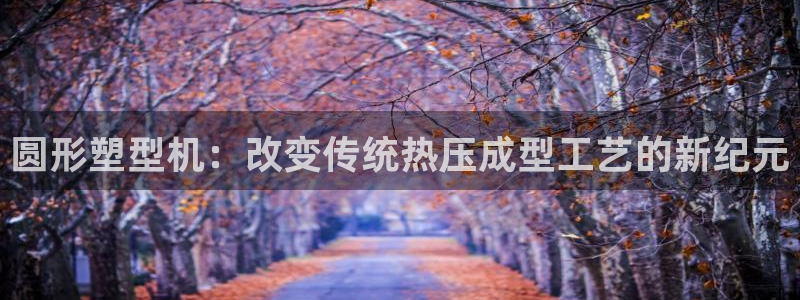 emc易倍全站官网：圆形塑型机：改变传统热压成型工艺的新